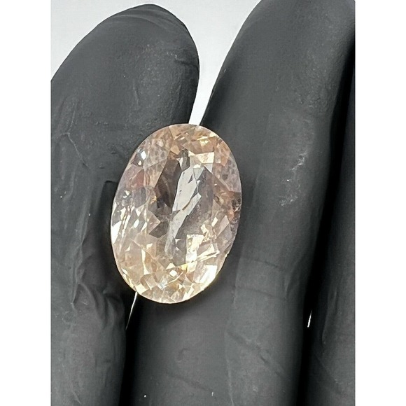 37 Ct Natural Imperial Topaz Loose Oval Shape Cut Polished Gemstone Jewelry - Picture 10 of 10
